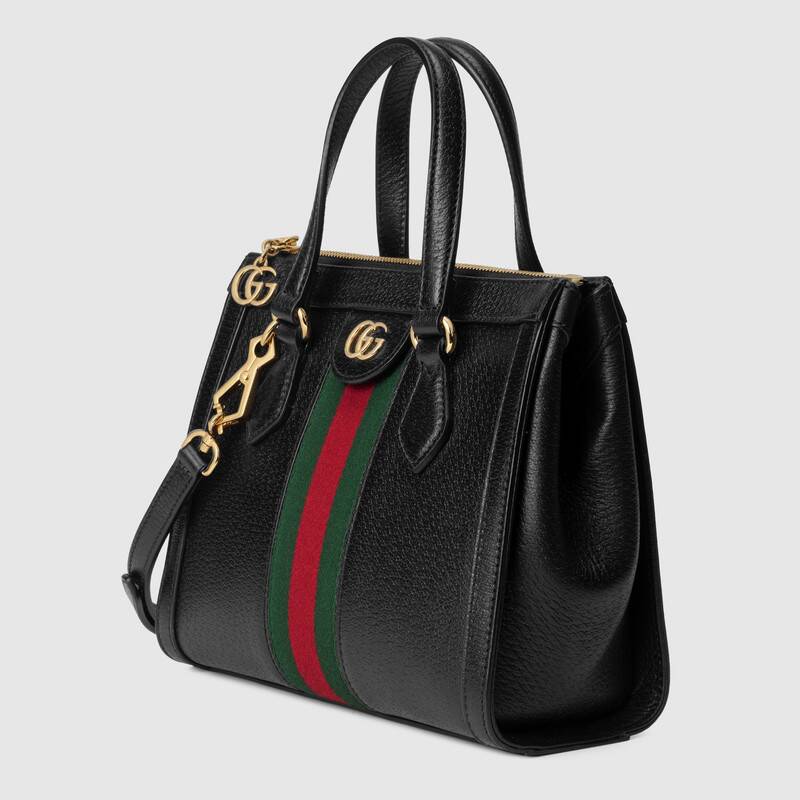 Ophidia small tote bag Black Leather - Free Shipping USA