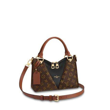 Louis Vuitton V TOTE BB Black/caramel - Free Shipping USA