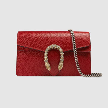 Dionysus Leather Super Mini Bag Hibiscus Red Leather - Free Shipping USA